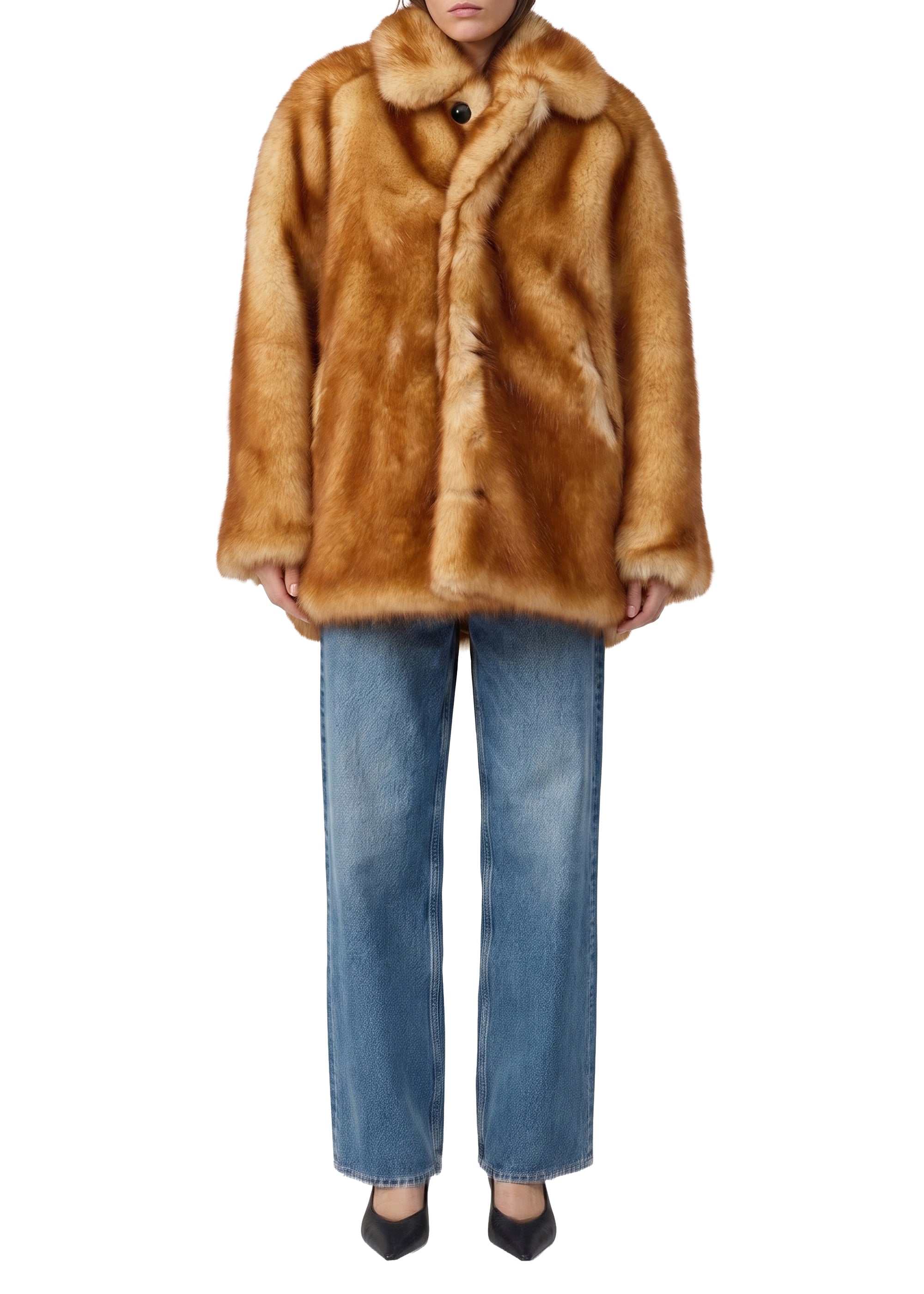 Brenna oversized jacket - Brown