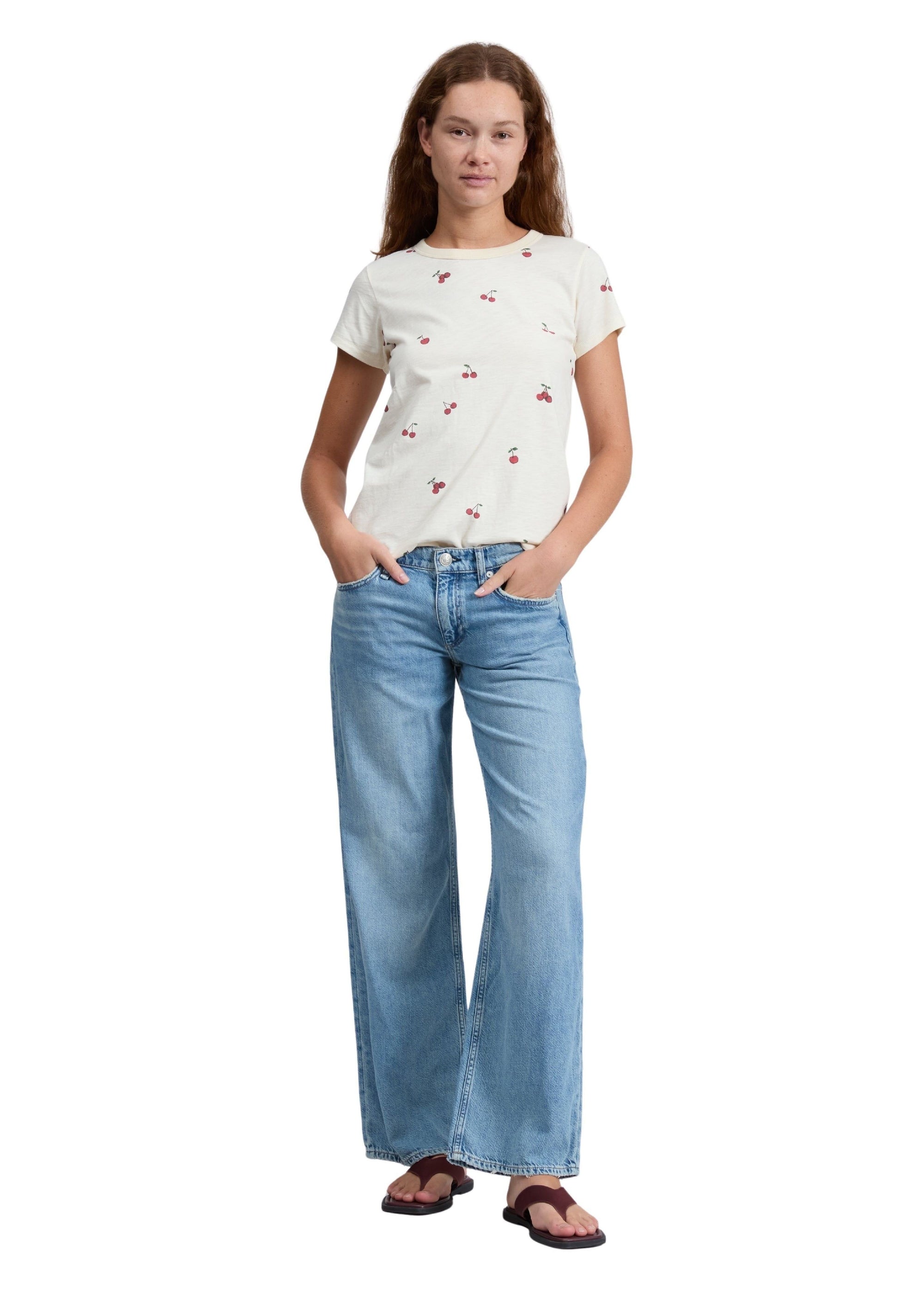 T-shirt à motif cerises sur toute la surface - Whtmt