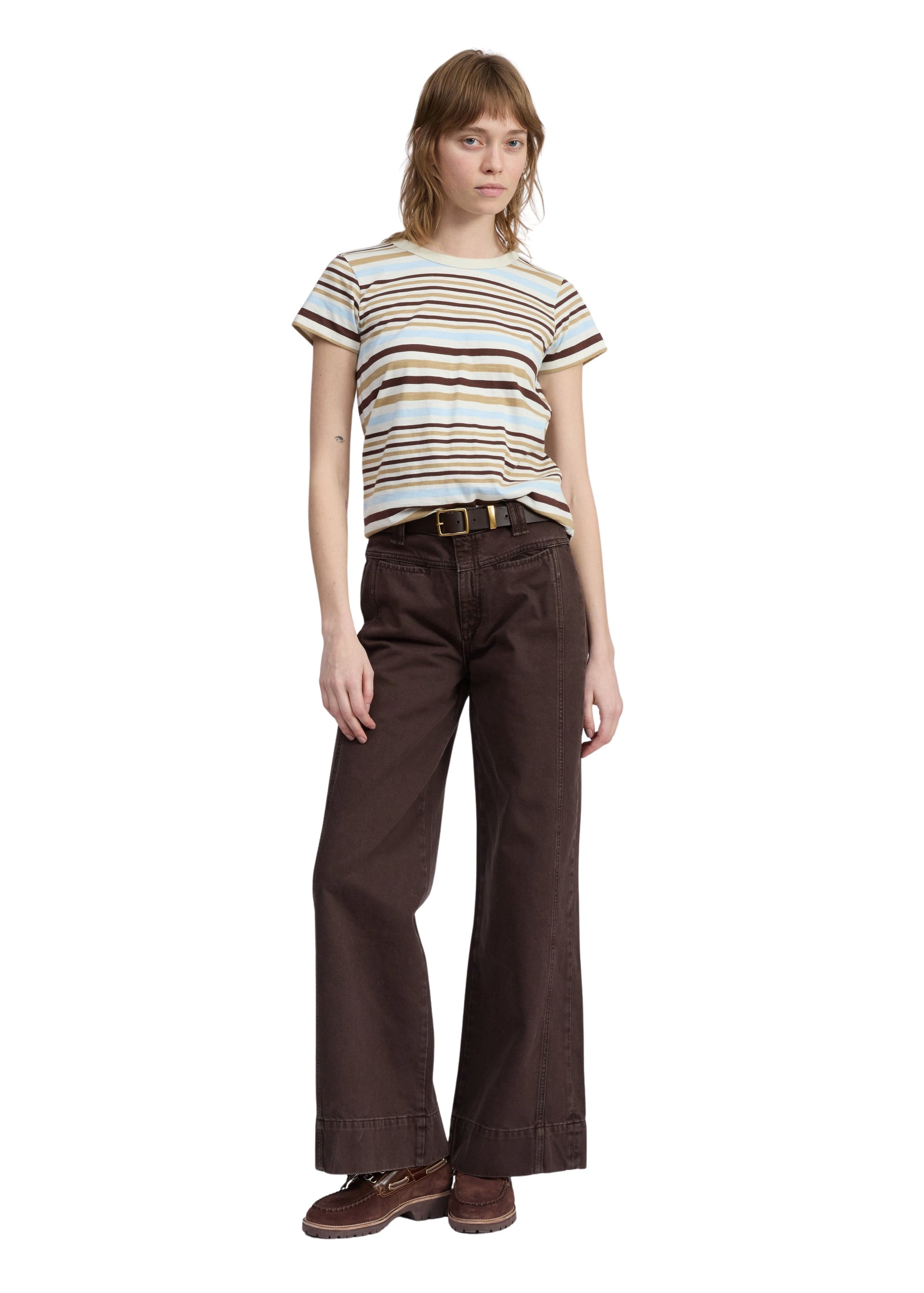 T-shirt rayé effet slub - Ivymt