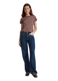 T-shirt rayé effet slub - Brwmt