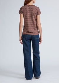T-shirt rayé effet slub - Brwmt