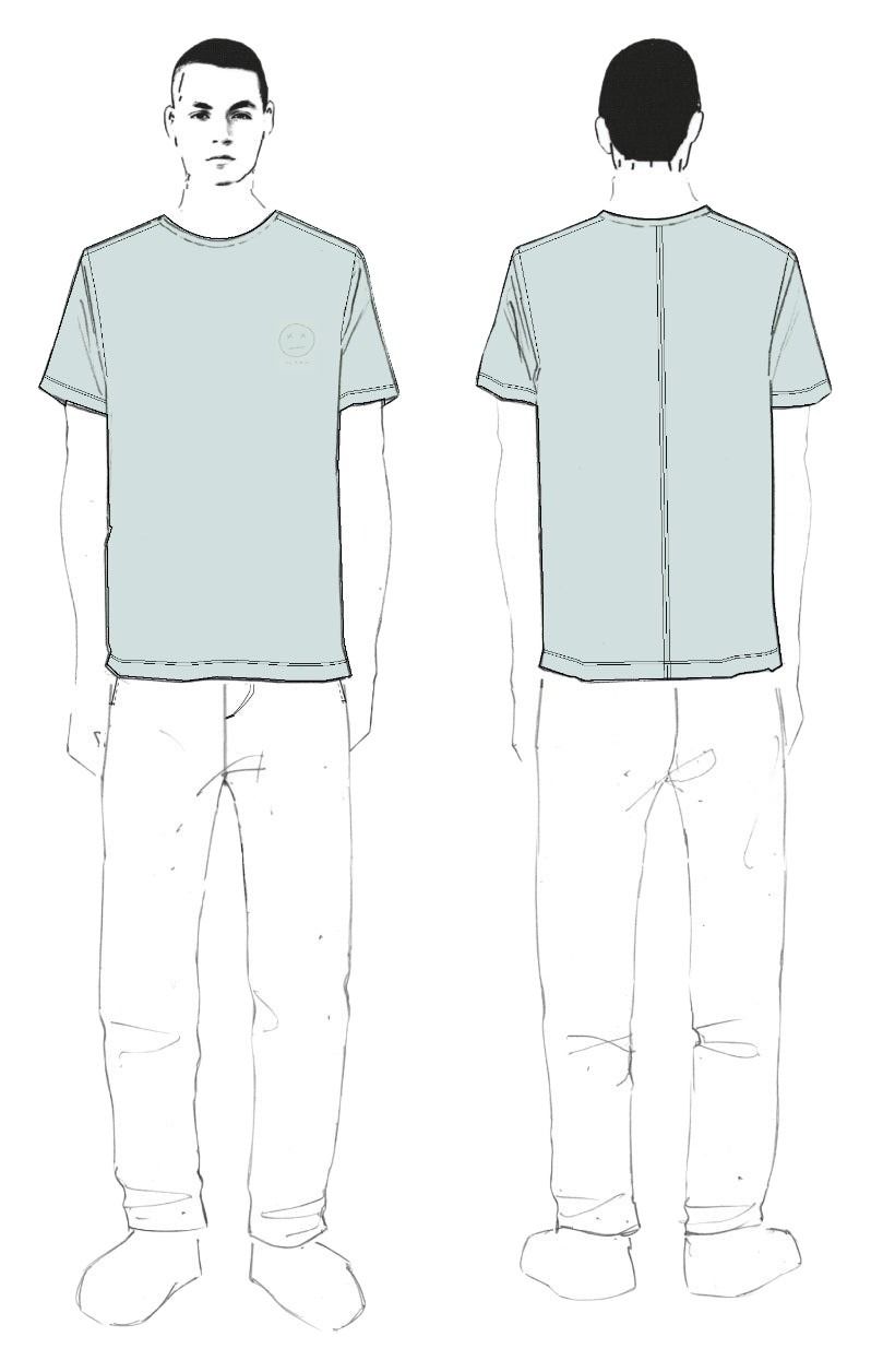 Z NO PICS / T-shirt brodé « Sour Face » - Ltteal