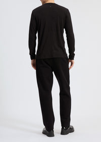 Henley Tech Waffle - Noir
