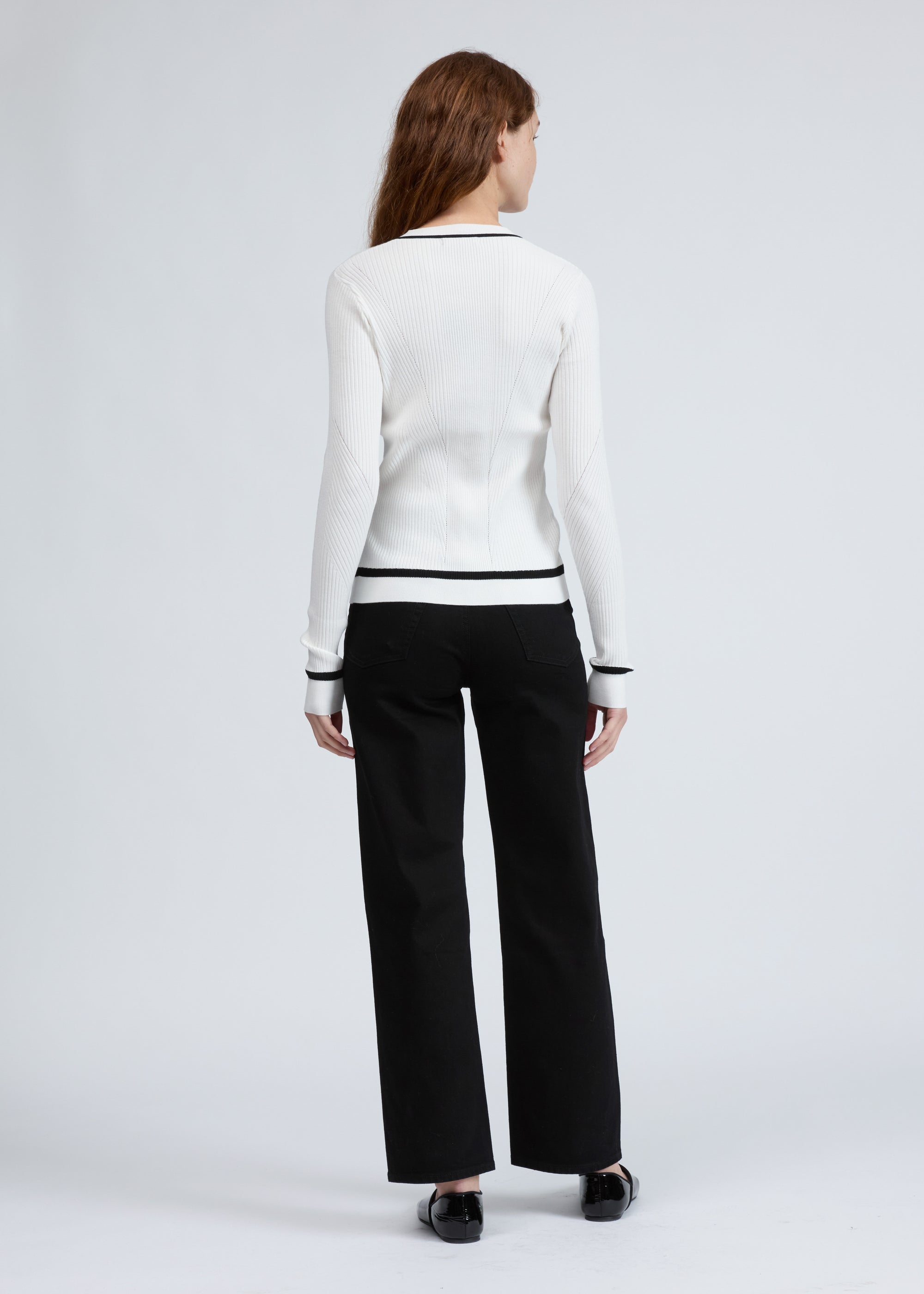 Henley à côtes Kassy - Ivory