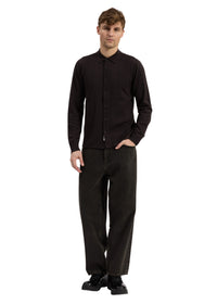 Chemise boutonnée Crawford en laine - Dkbrn