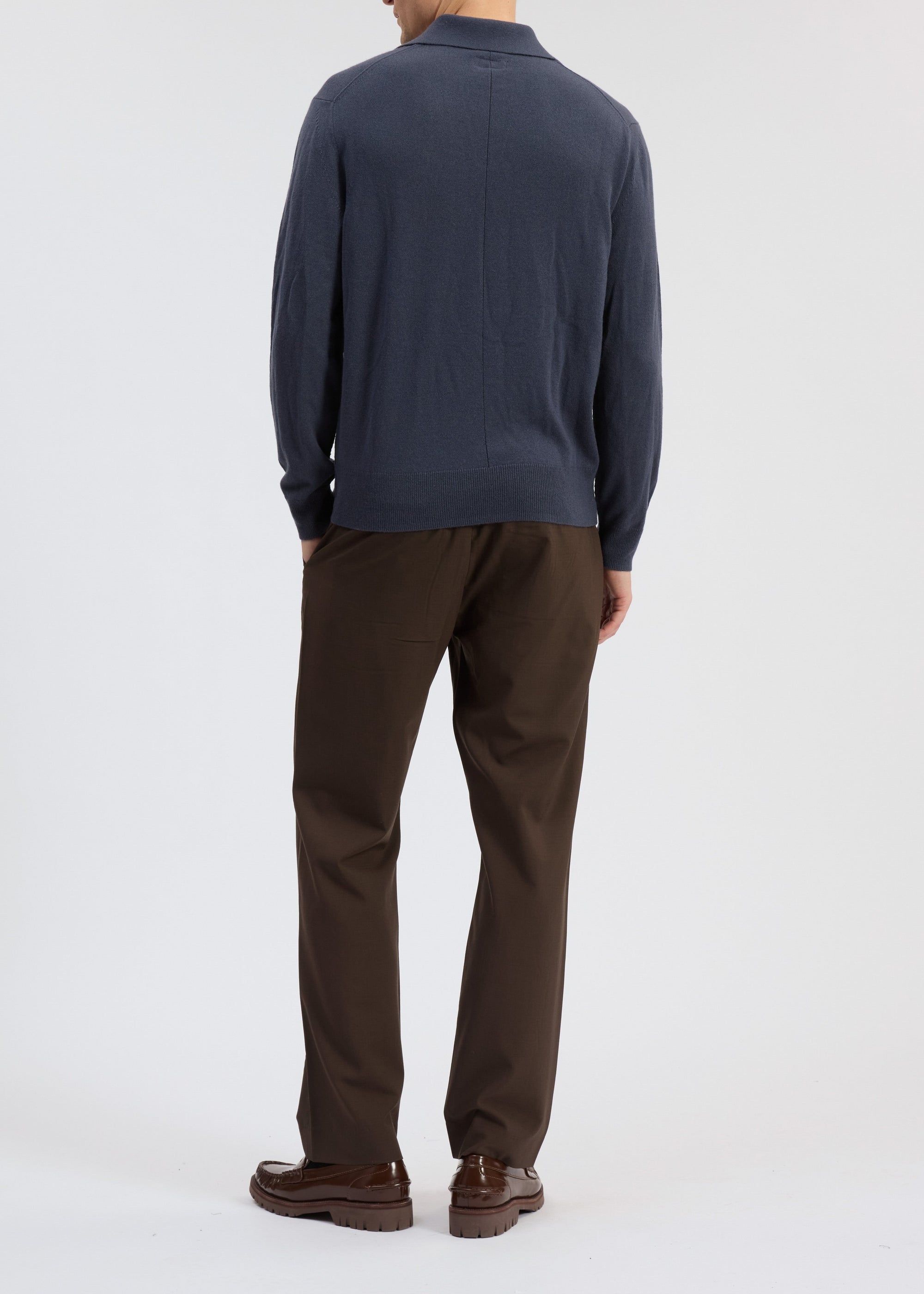 Polo Johnny en cachemire Downing - Ombre