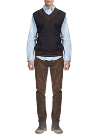 Tristan Cricket sleeveless jumper - Grey