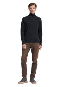 Pull à demi-zip Joel en laine mérinos - Charc