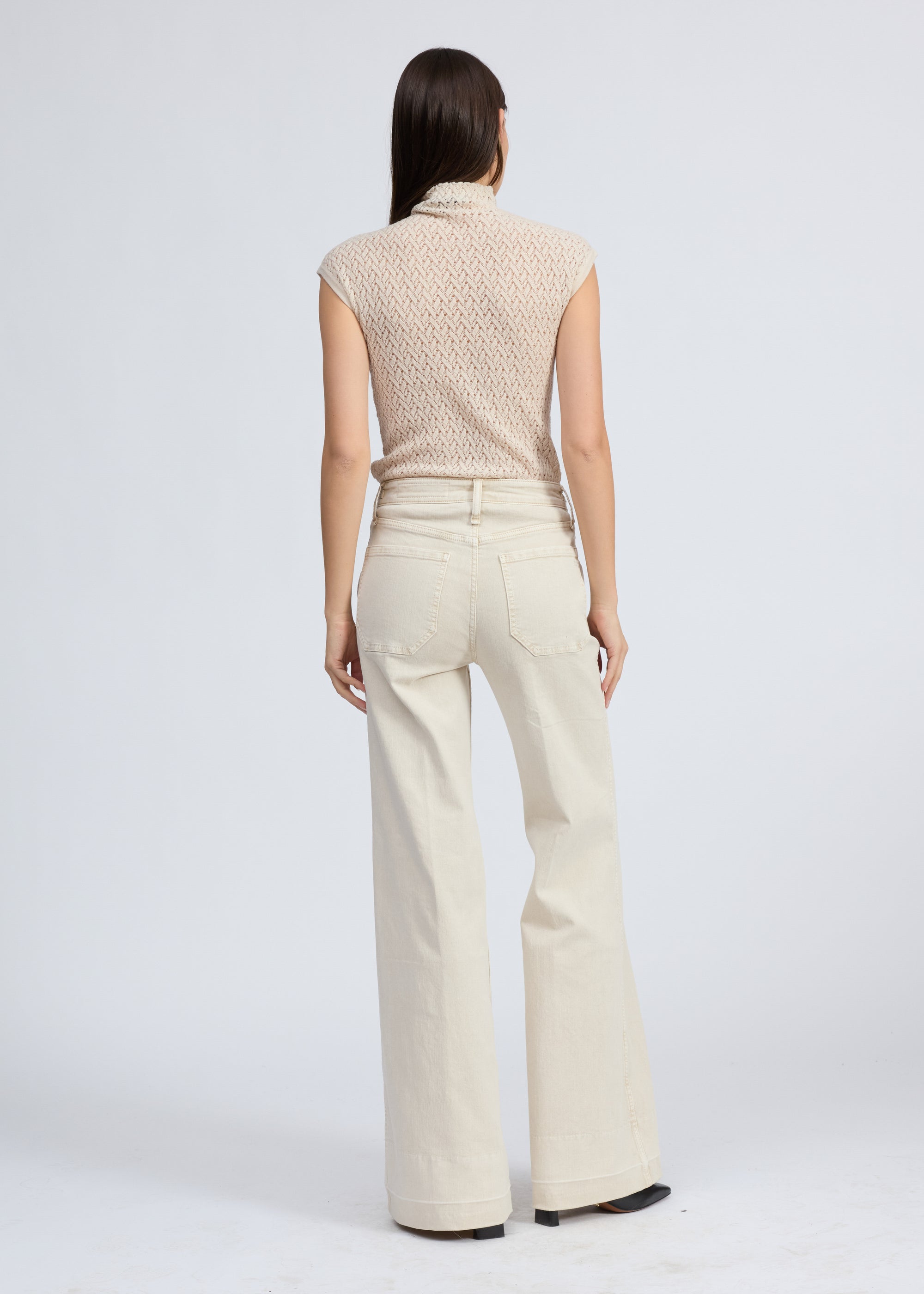 Pantalon en jean taille haute Skylar - Sndst