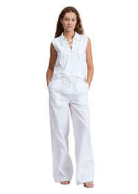 Chemise à lacets Fiona ultra-légère - Opticwht