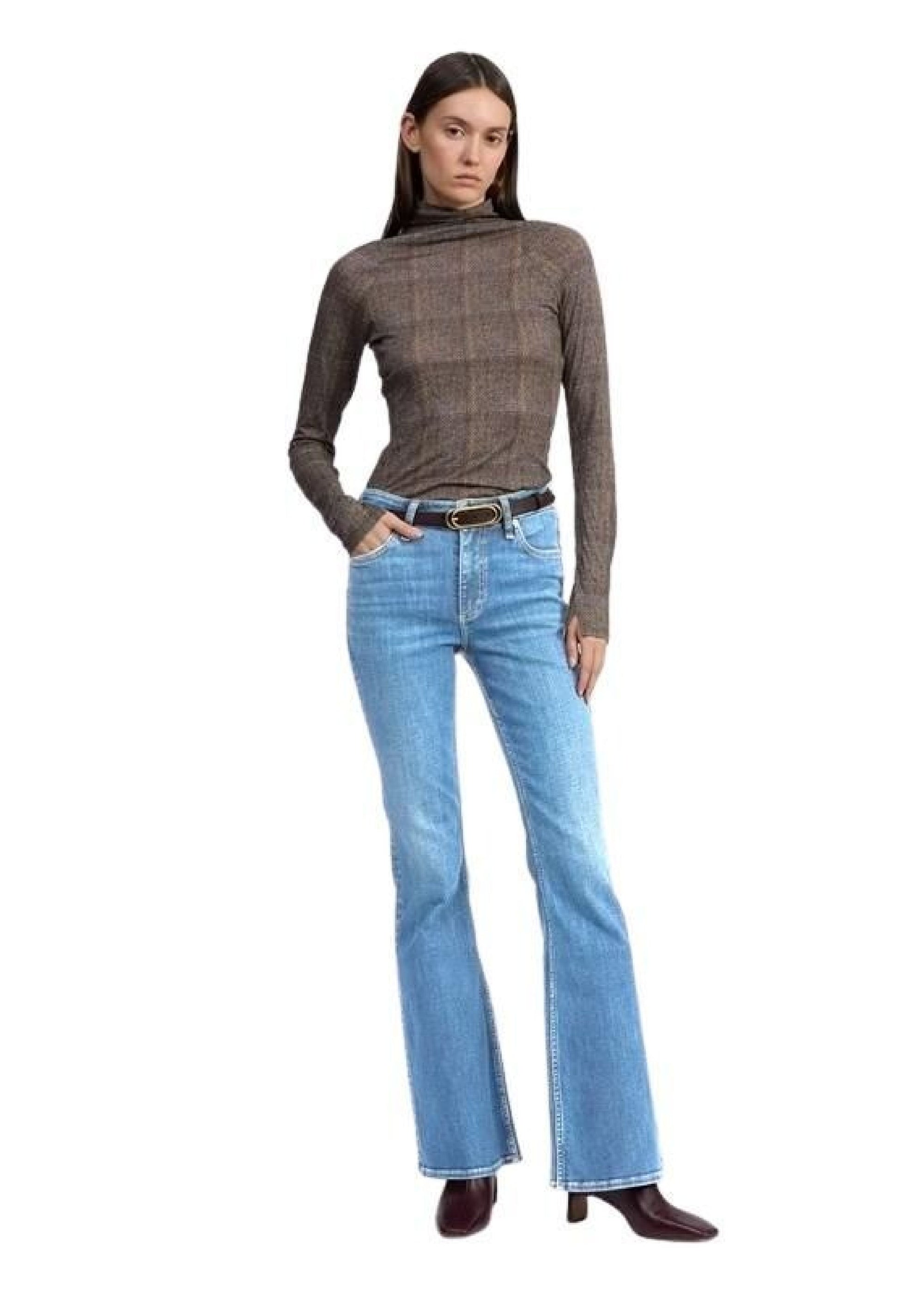 Peyton Mr, pantalon bootcut long - Everglade