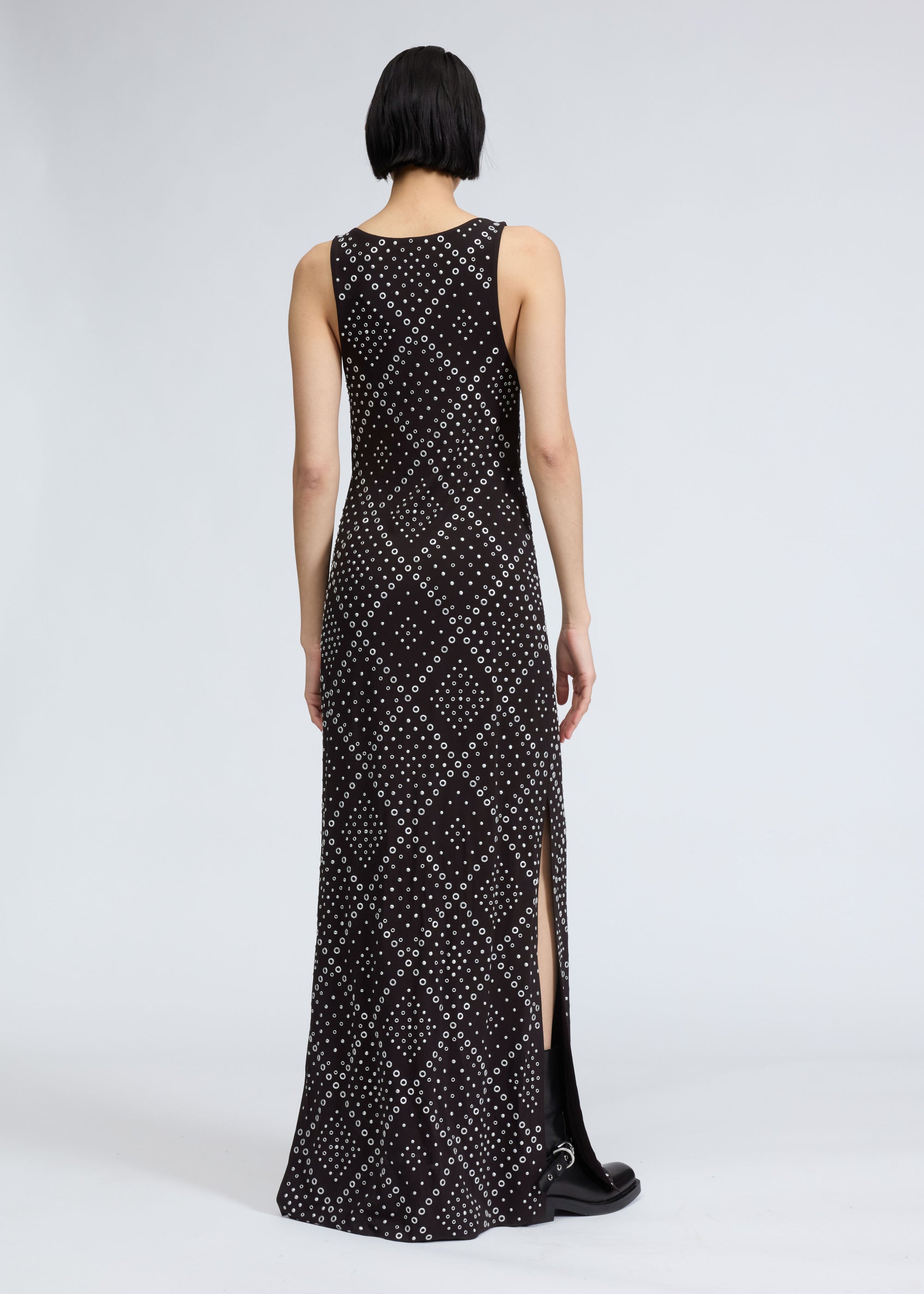 Robe cloutée Priscilla - Noir
