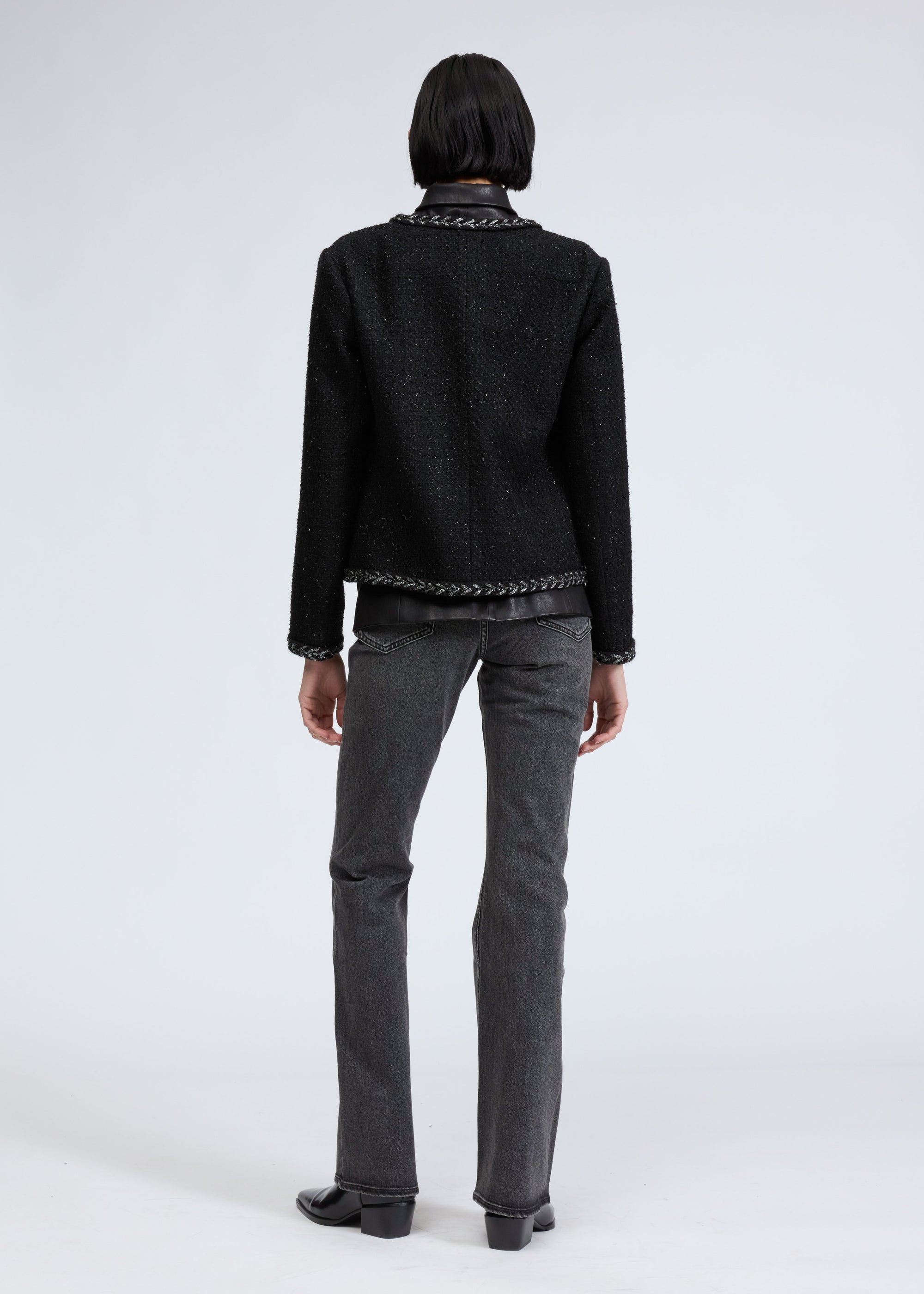 Veste en tweed Mirabelle - Noir