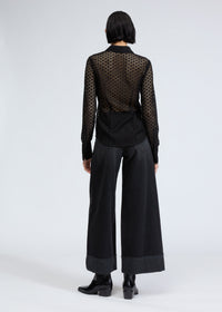 Chemise en dentelle Yvette - Noir
