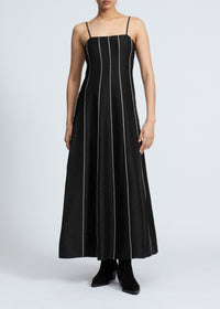 Robe Kennedy ornée - Noir