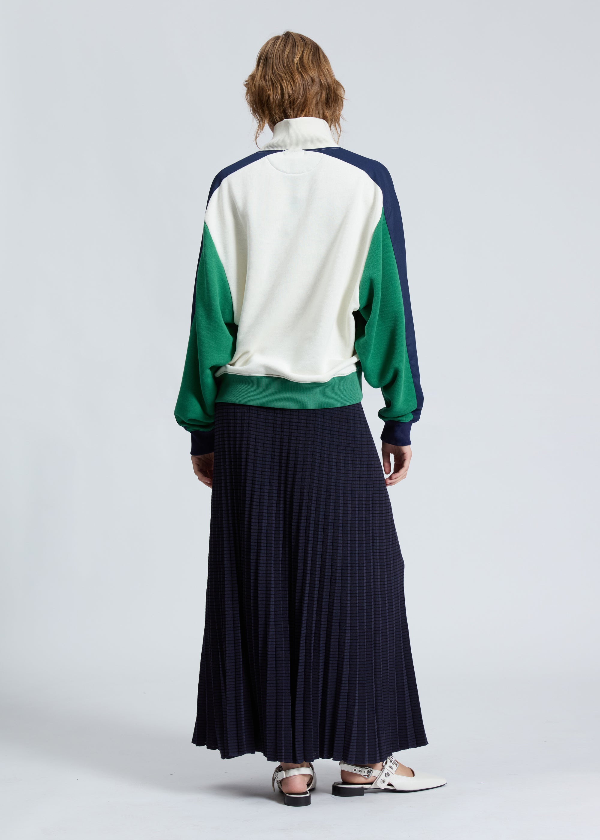 Pull de sport vintage en éponge à demi-zip - Greenmult