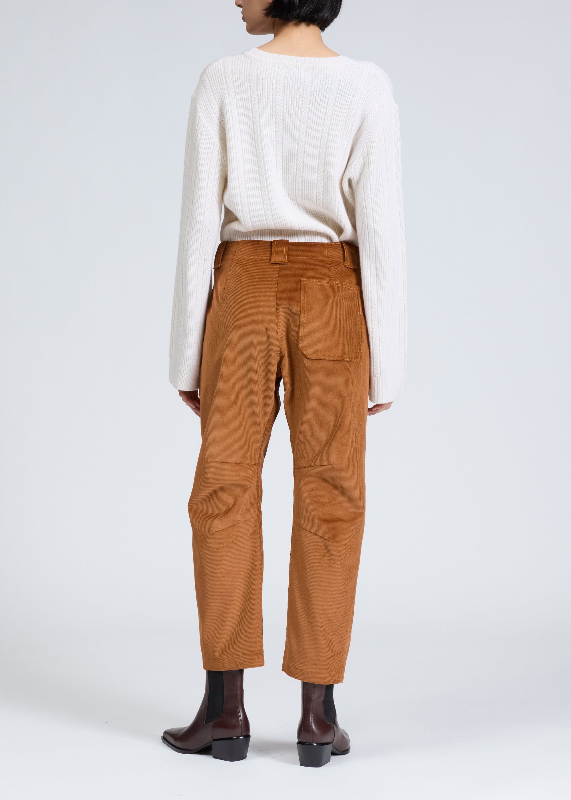 Pantalon en velours côtelé Leyton - Chestnut