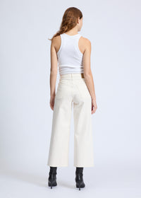 Pantalon taille haute Andi en denim - Ecrupearl