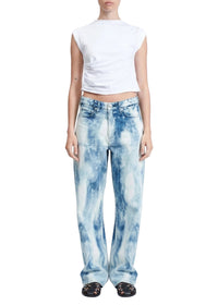 Logan faded denim trousers - Indwaterco
