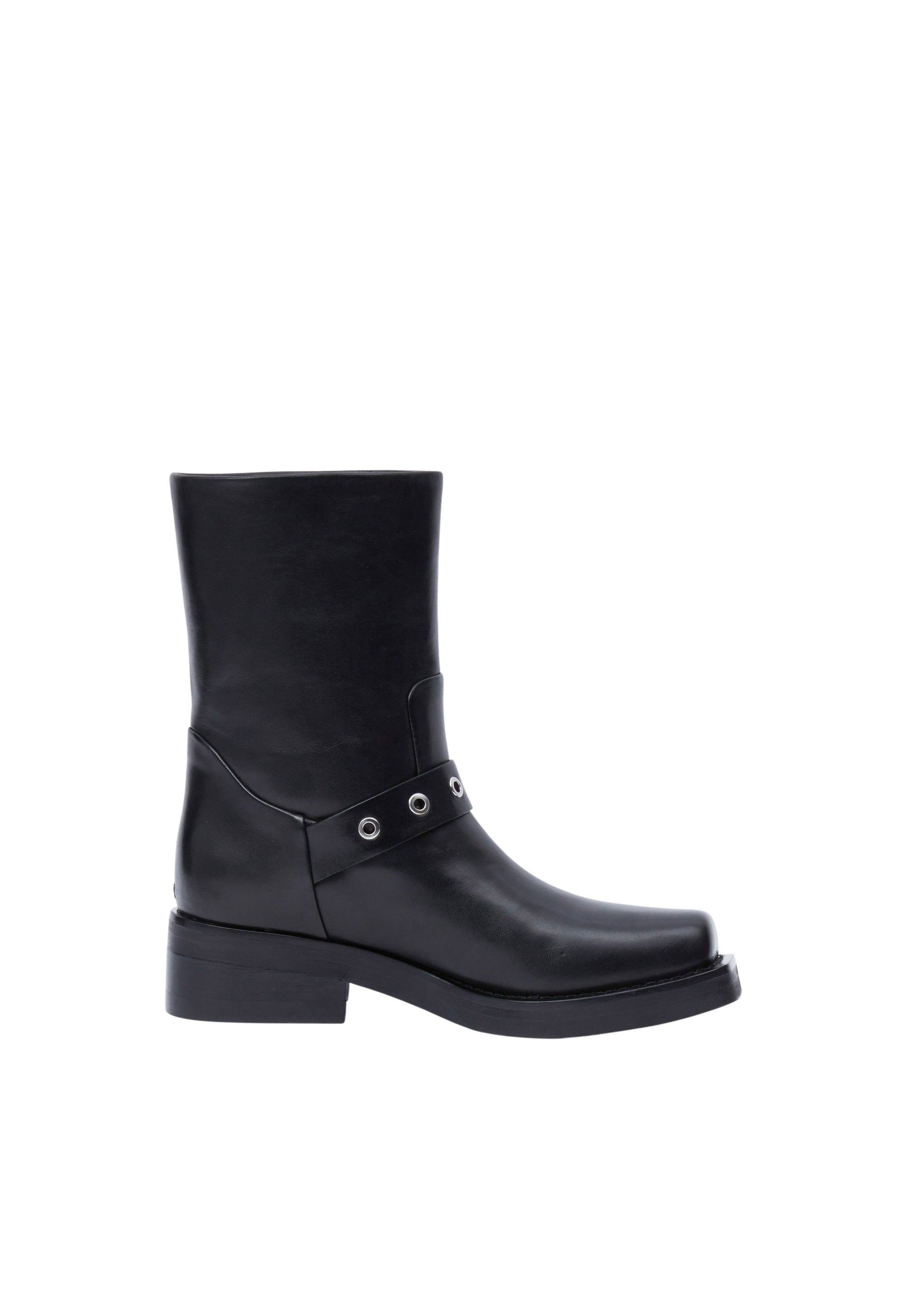 Bottes Jax Moto à boucles - Noir