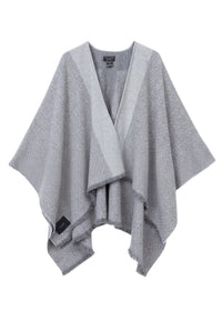 Joni reversible wool poncho - Grey