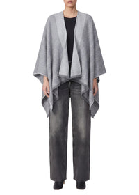 Joni reversible wool poncho - Grey