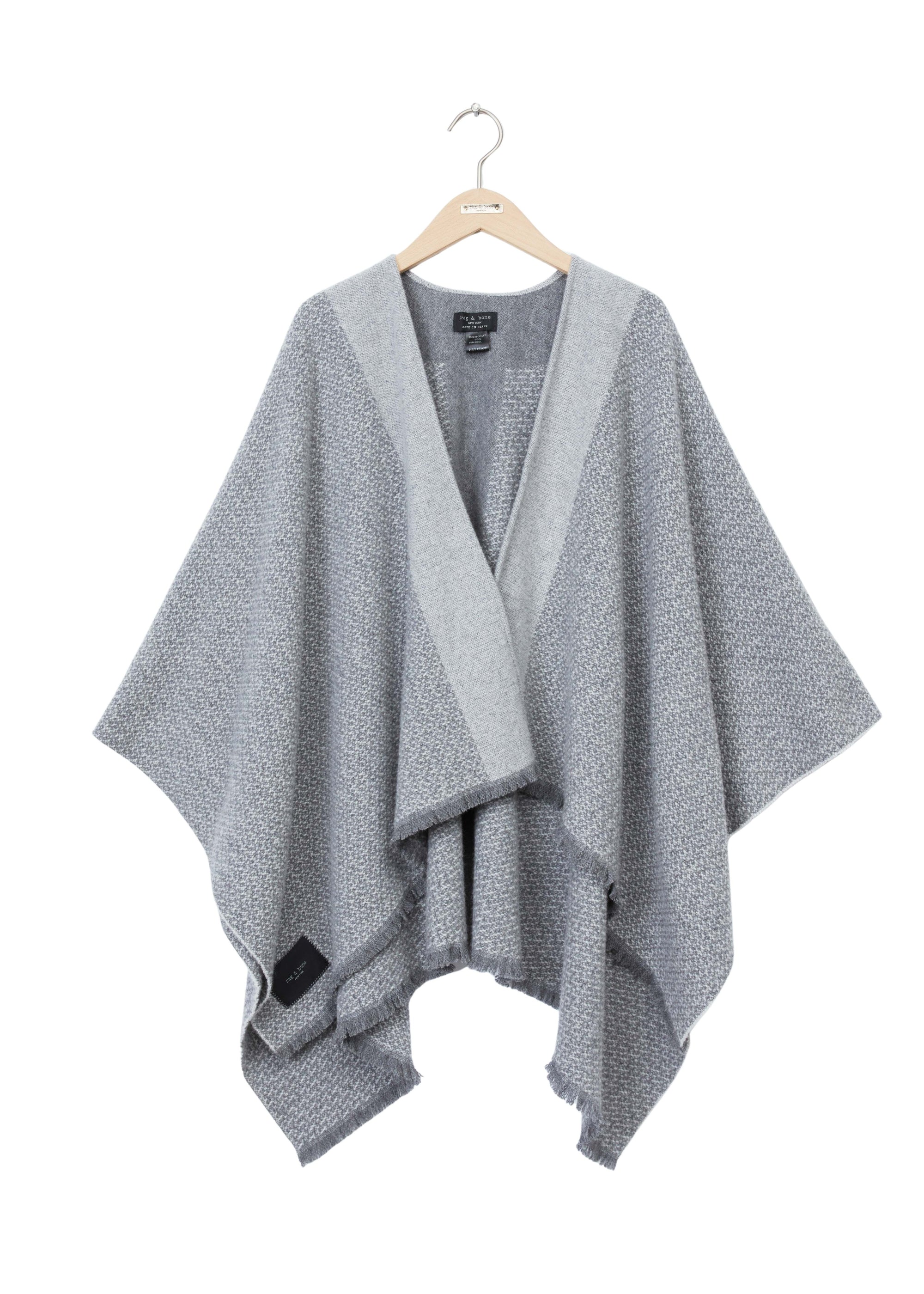 Poncho réversible Joni en tweed - Mdgreygrg