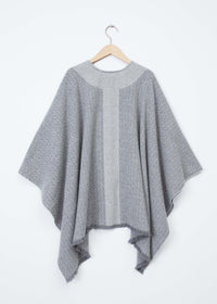 Poncho réversible Joni en tweed - Mdgreygrg