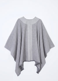Joni reversible wool poncho - Grey