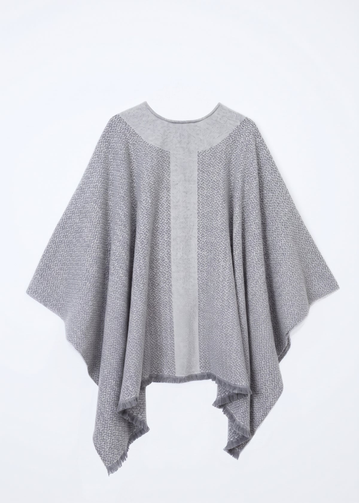 Joni reversible wool poncho - Grey