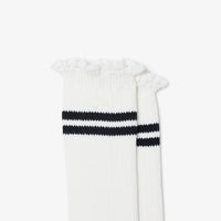 Chaussettes hautes côtelées - Farine