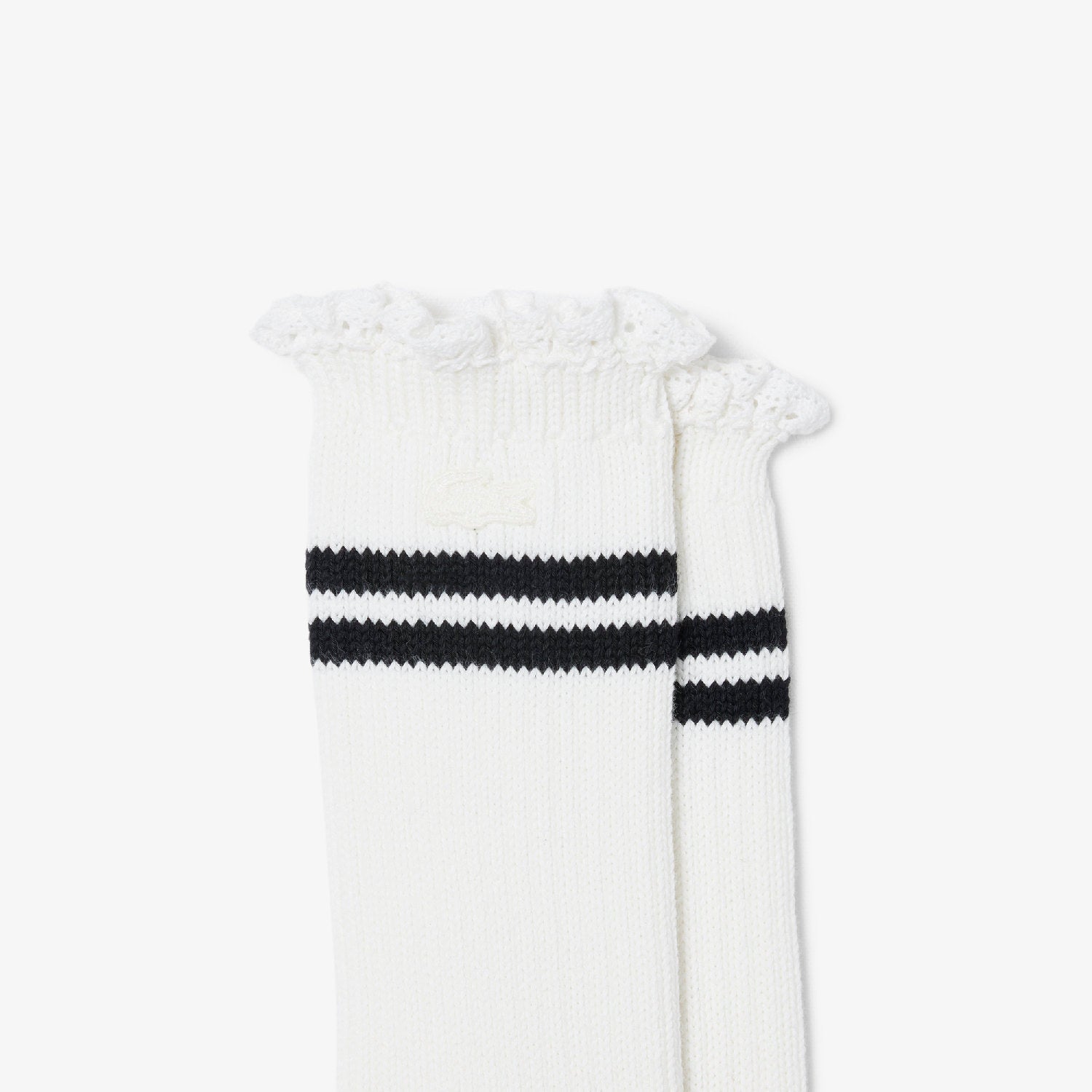 Chaussettes hautes côtelées - Farine