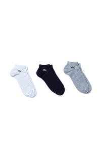 Set of 3 pairs of socks - Silver & Navy