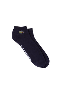 Low socks with logo - Navy & White