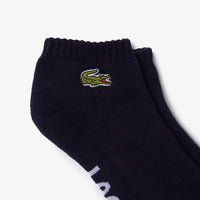 Low socks with logo - Navy & White