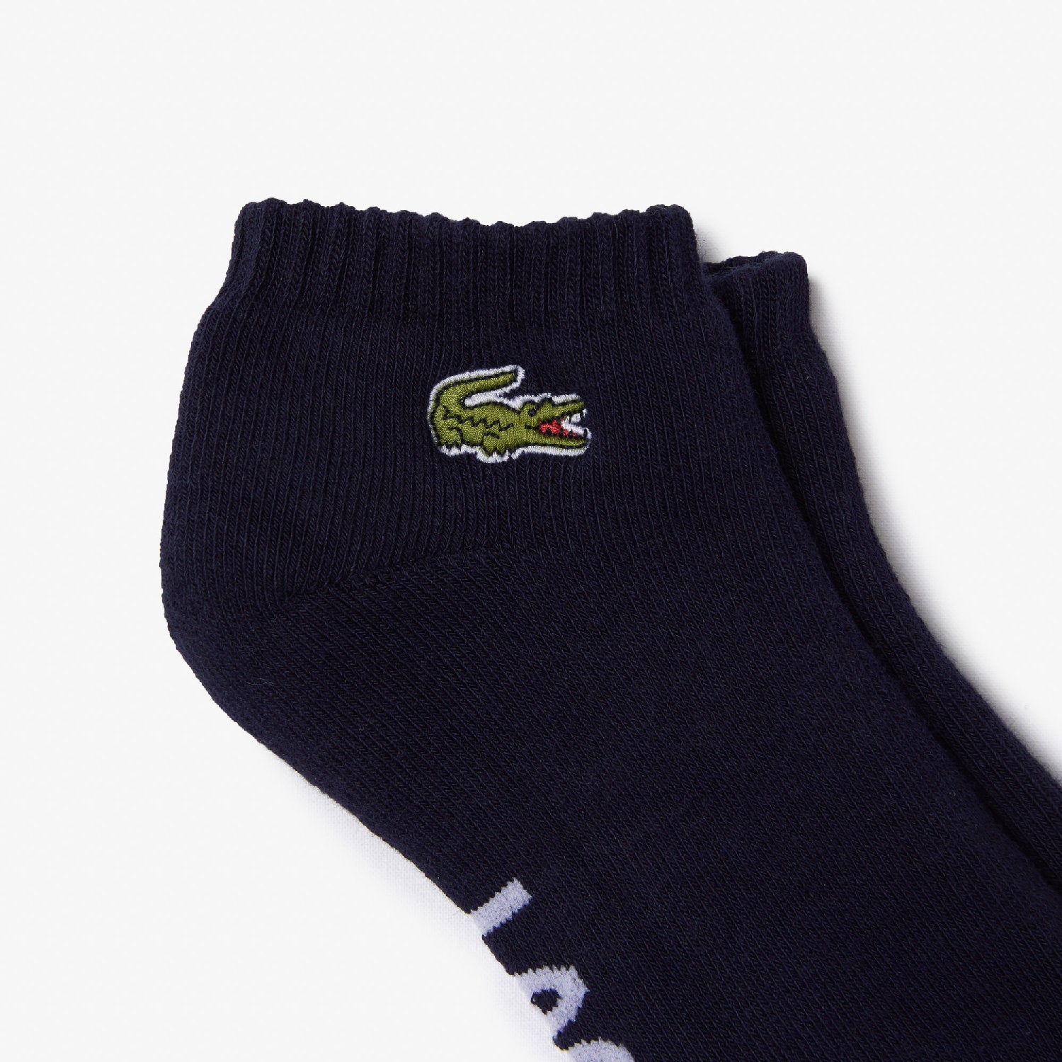 Low socks with logo - Navy & White