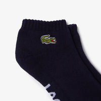 Chaussettes basses avec logo - Marine & Blanc