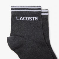 Lot de 2 paires de chaussettes basses - Bitume Chiné & Blanc