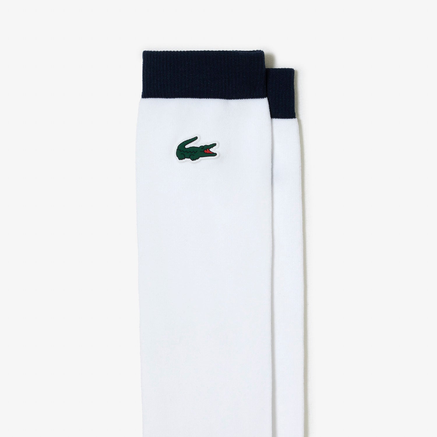 Chaussettes hautes Golf brodées - Blanc & Marine