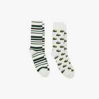 Chaussettes - Farine & Vert-Marine