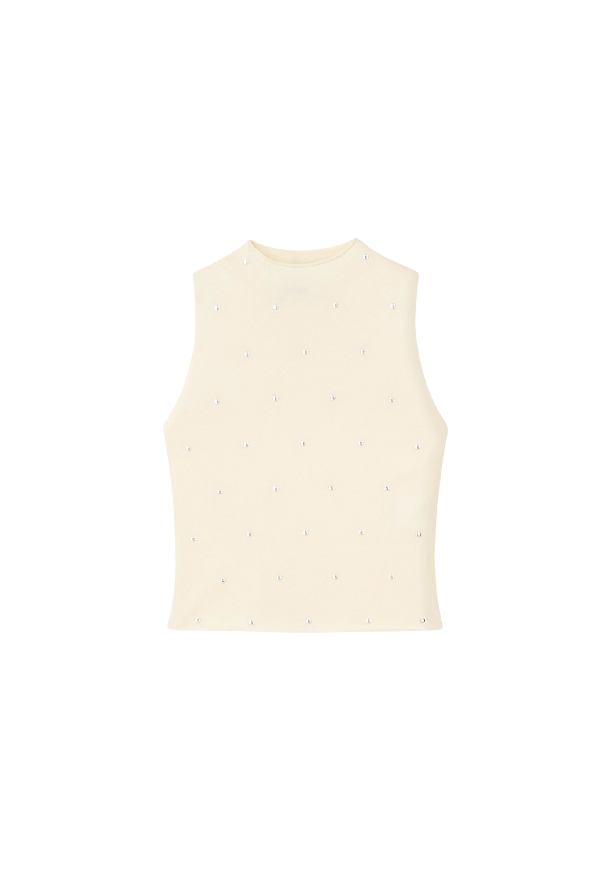 Top Rachel transparent sans manches - Ivory
