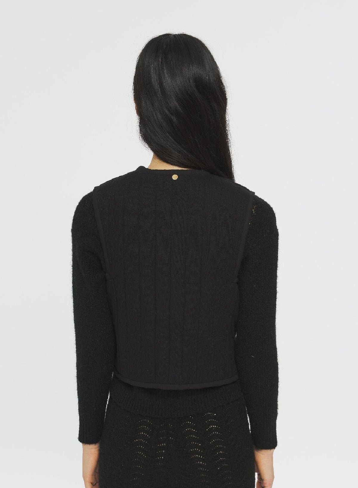 Gilet brodé Rafi - Black