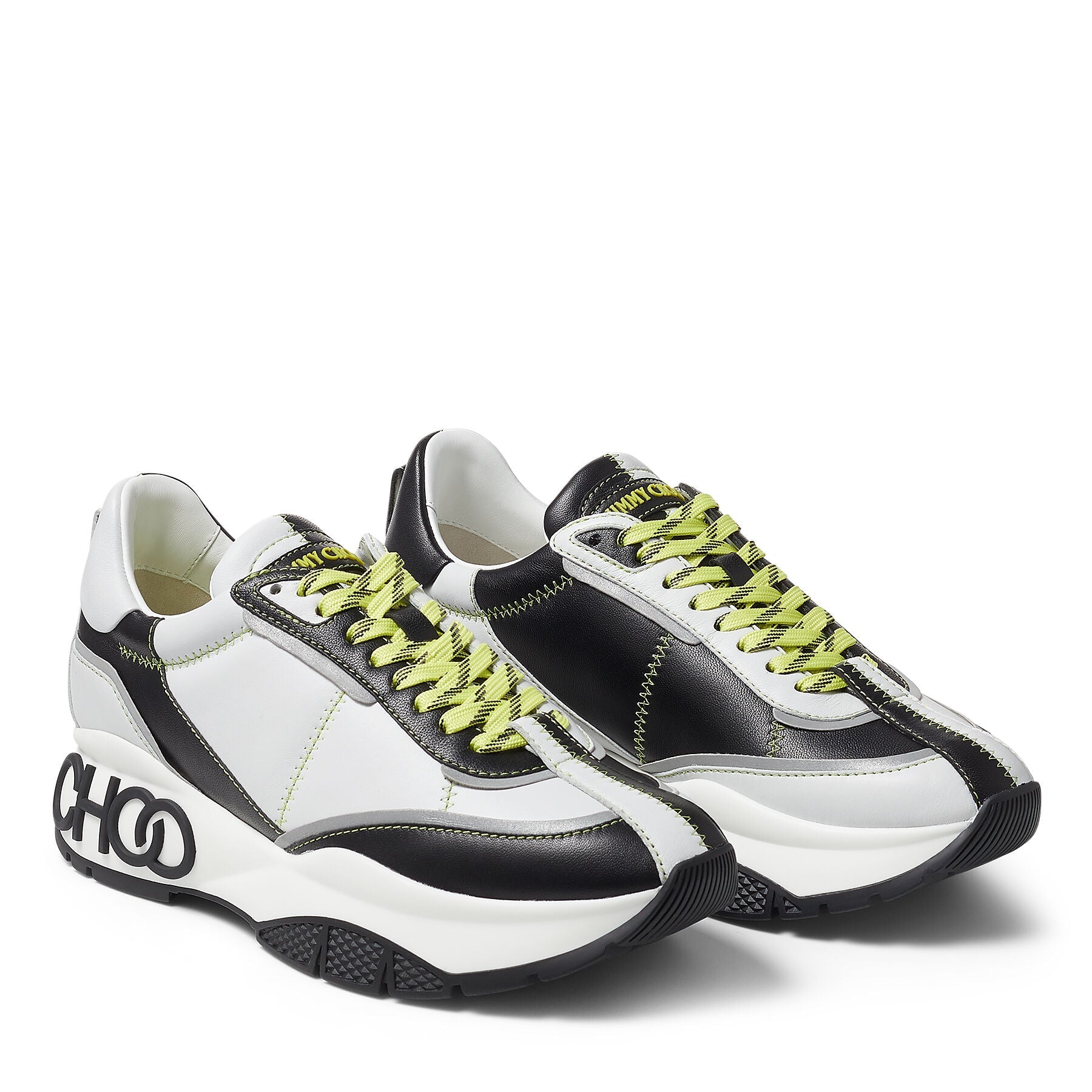 Sneakers Raine en cuir - White & Black
