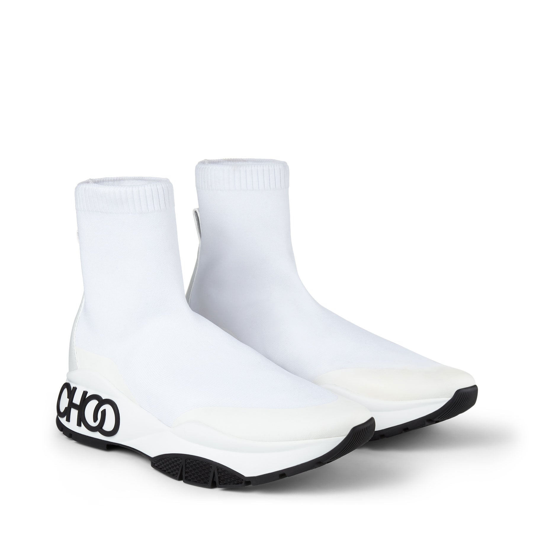 Sneakers Raine en étoffe stretch - White
