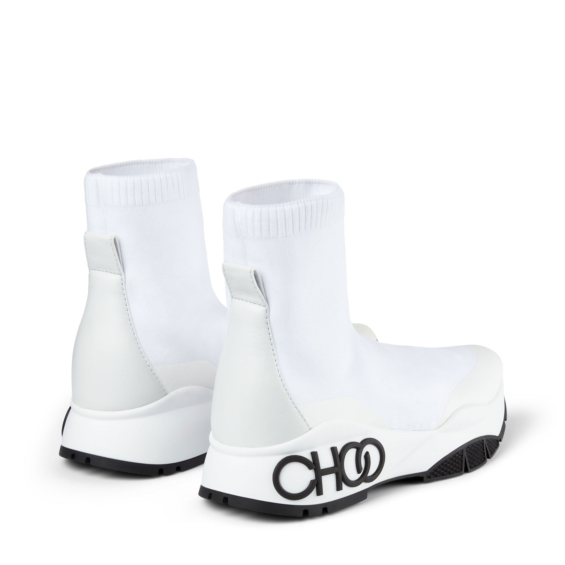 Sneakers Raine en étoffe stretch - White