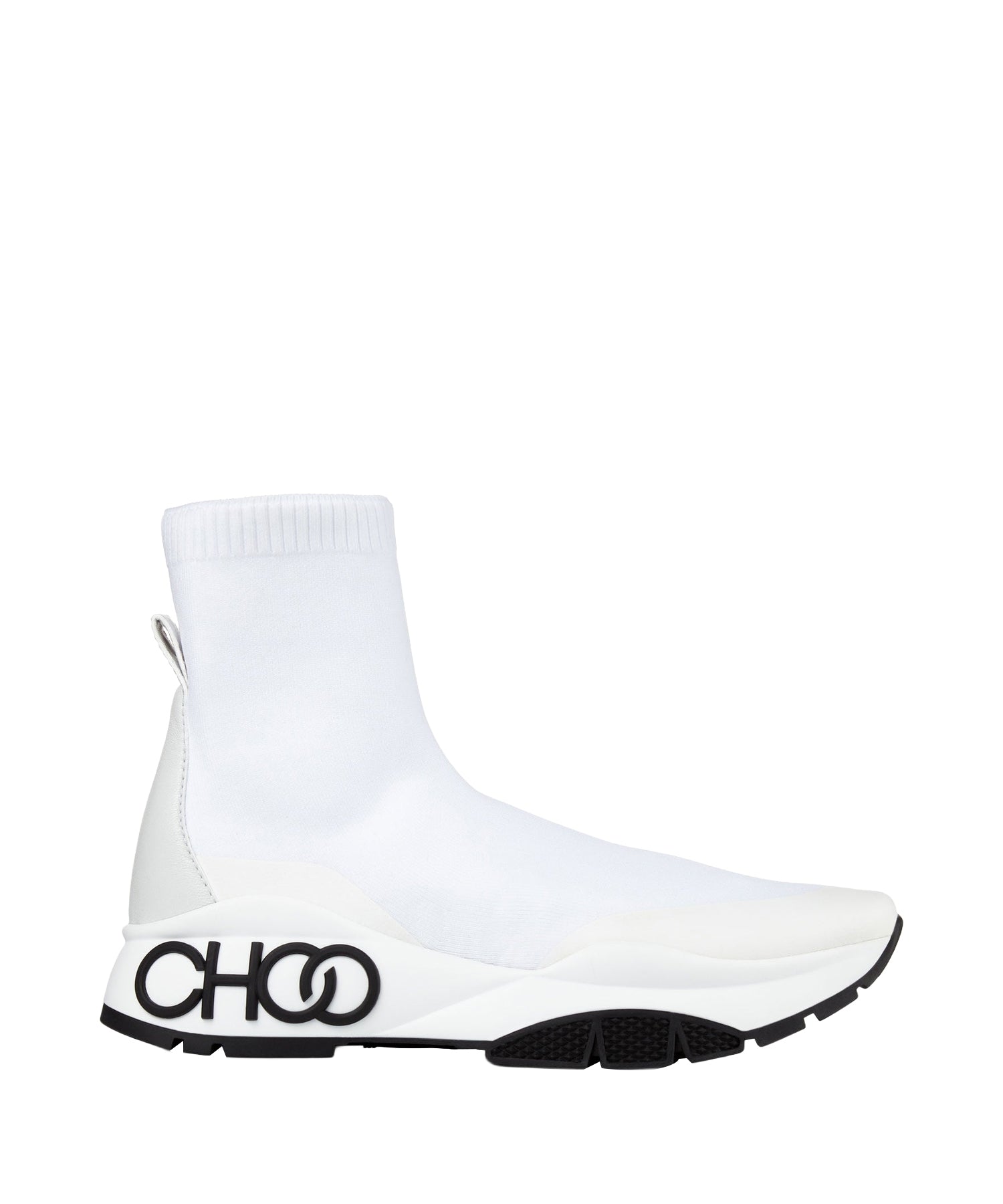 Sneakers Raine en étoffe stretch - White