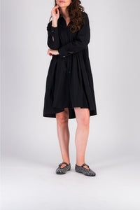 Mex short shirt dress - Black