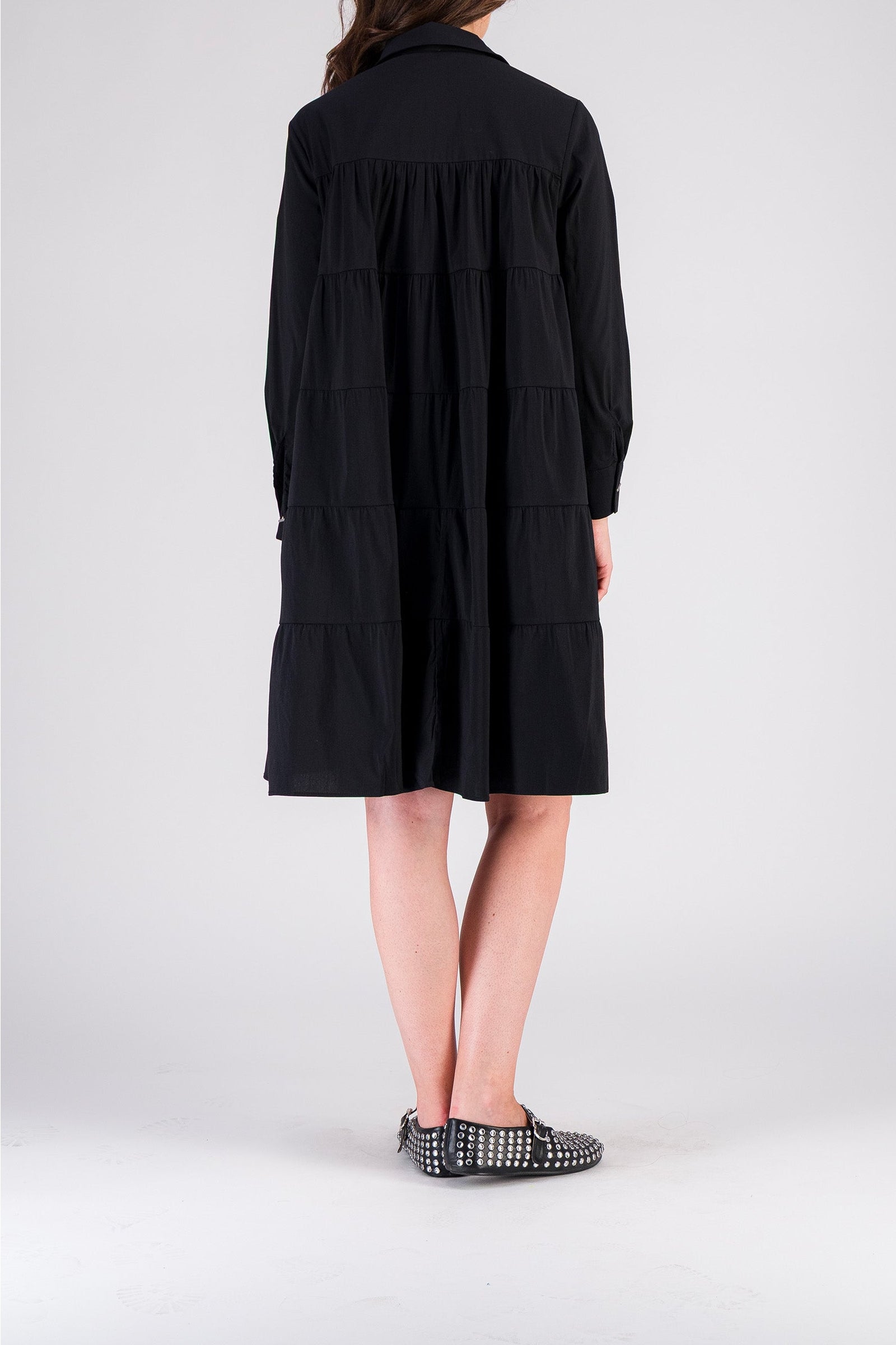 Mex short shirt dress - Black