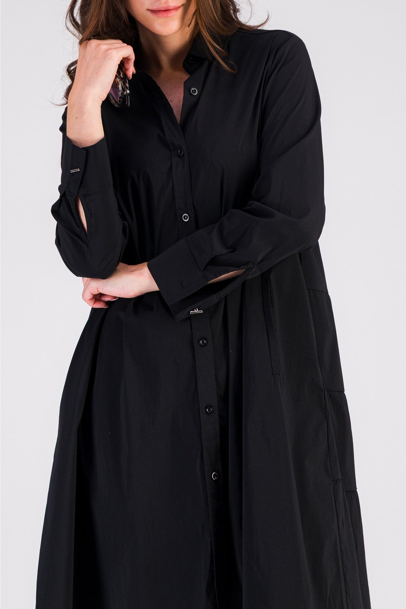 Mex short shirt dress - Black