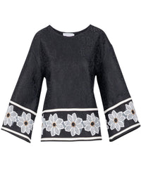Blouse Ramaine en dentelle - Black
